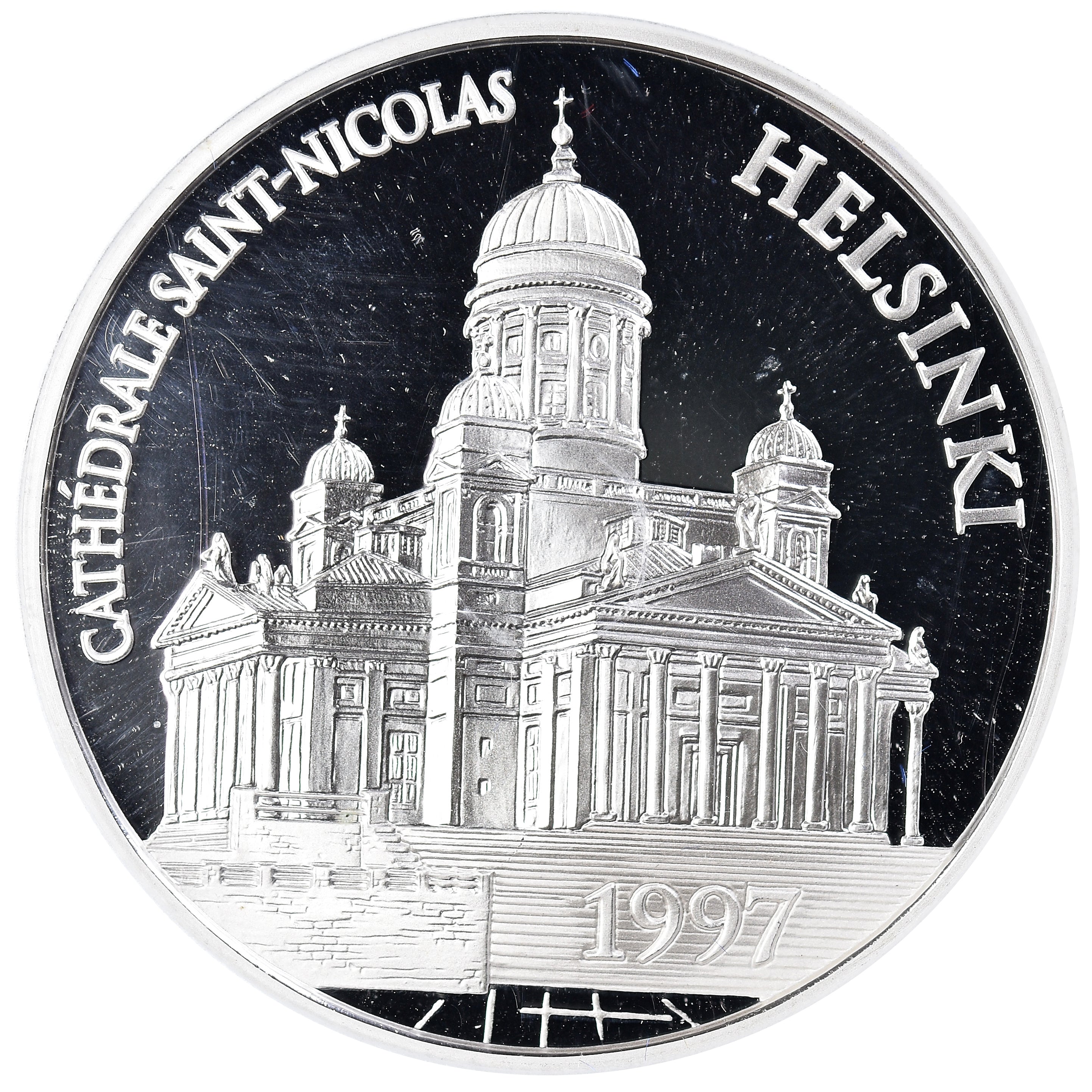 Monnaie, France, Monnaie de Paris, Cathédrale Saint-Nicolas, 100 Francs-15