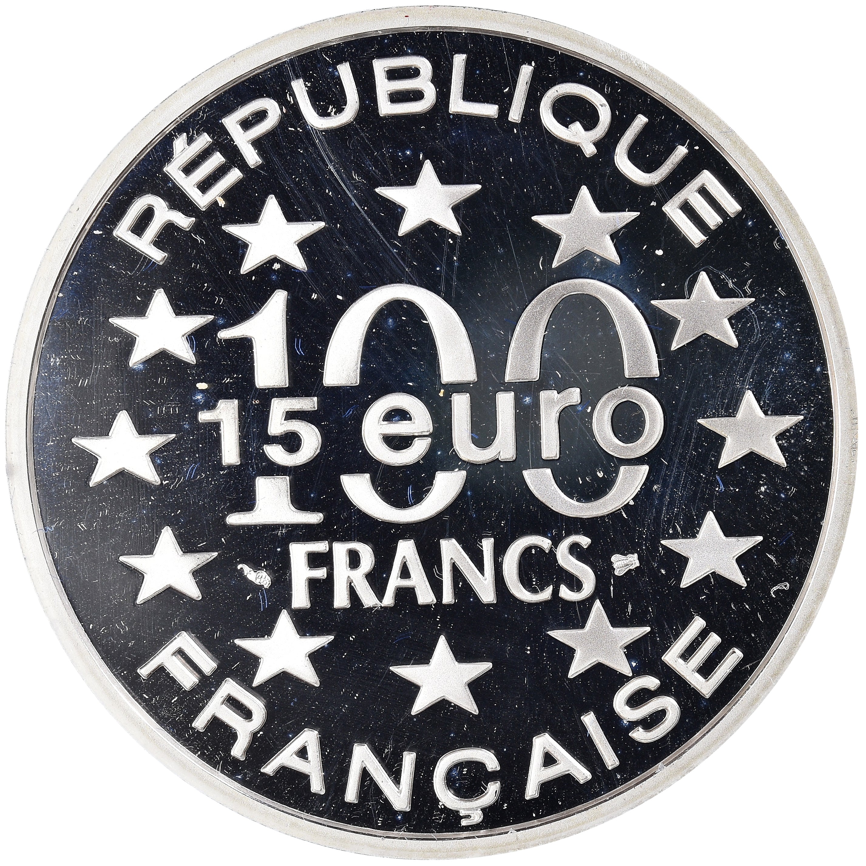 Monnaie, France, Monnaie de Paris, Grand'Place de Bruxelles, 100 Francs-15 Euro