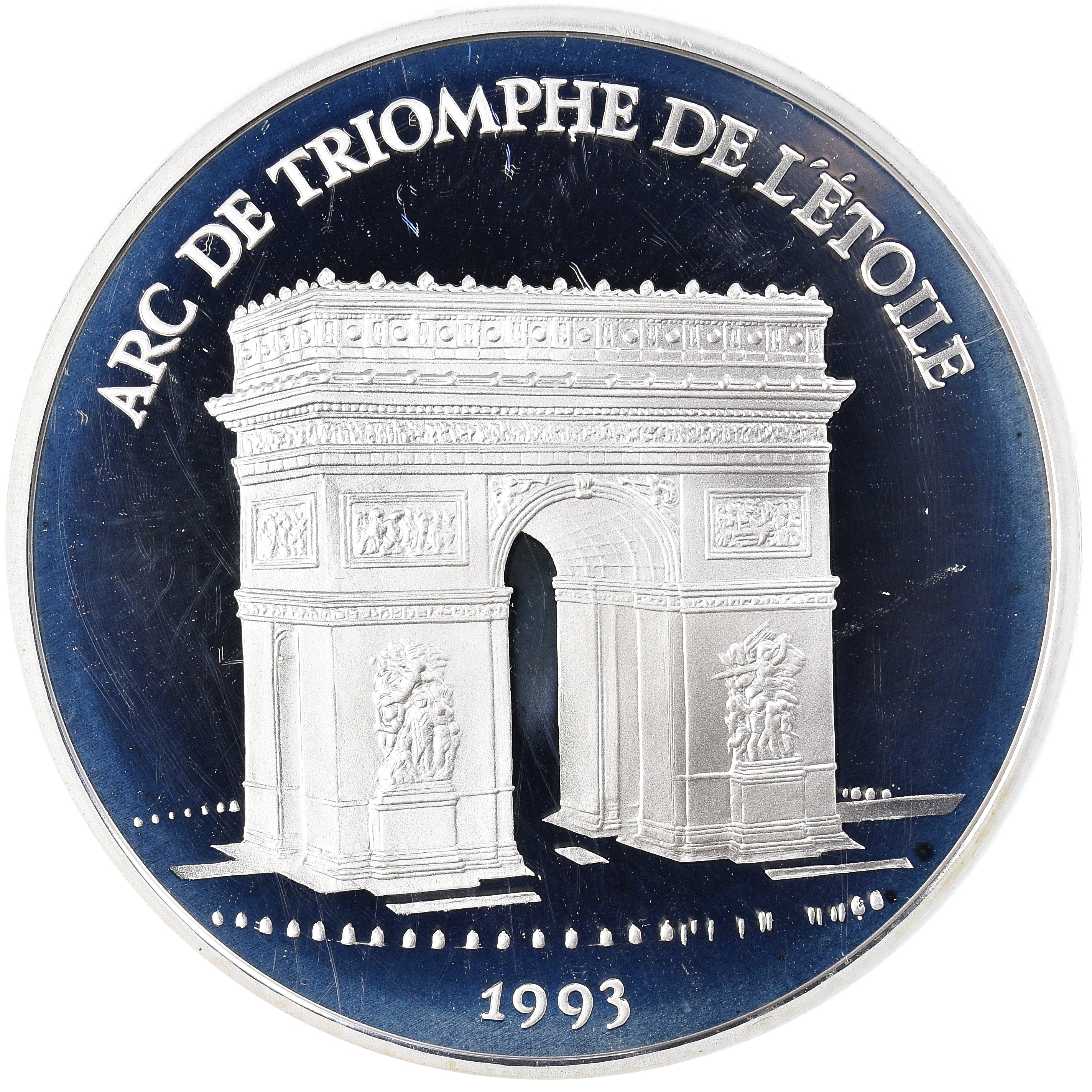 Monnaie, France, Monnaie de Paris, Arc de Triomphe, 100 Francs-15 Ecus, 1993