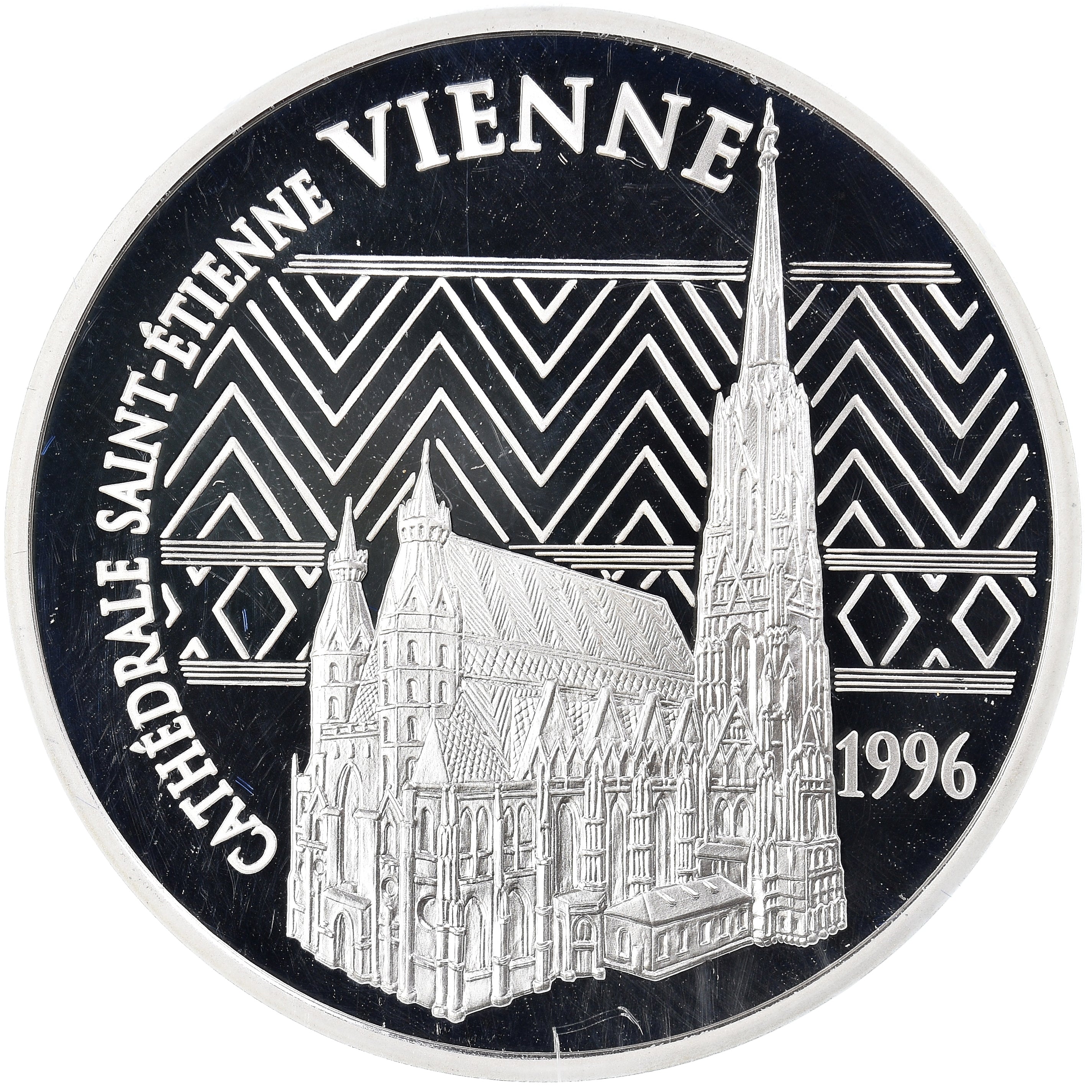 Moeda, França, Monnaie de Paris, Cathédrale Saint-Etienne de Vienne, 100