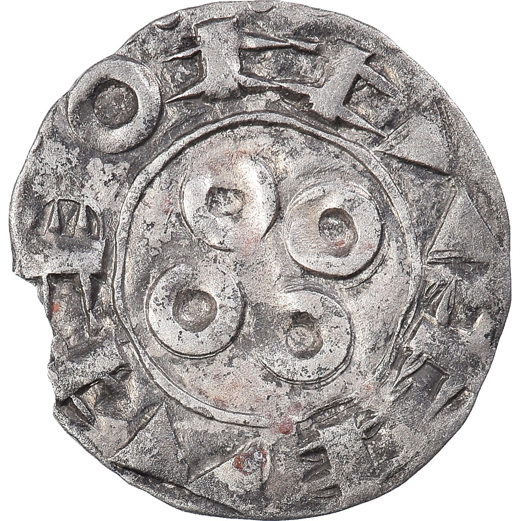 Monnaie, France, Languedoc, Anonymes, Denier, 11-12ème siècle, TTB+, Billon