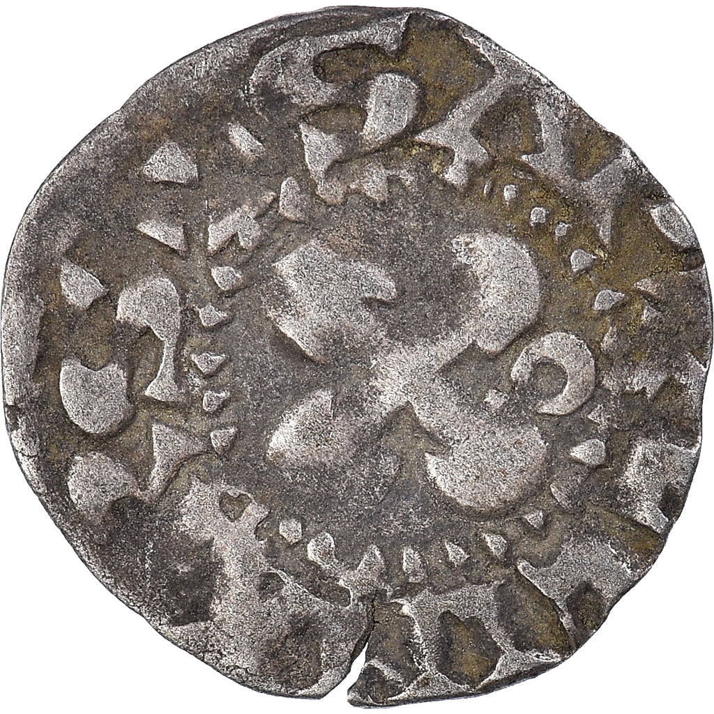 Monnaie, France, Dauphiné, Anonymes, Denier, Valence, TB+, Argent, Boudeau:1021