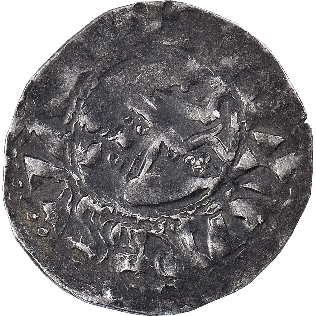 Monnaie, France, Dauphiné, Anonymes, Denier, Valence, TB+, Argent, Boudeau:1021