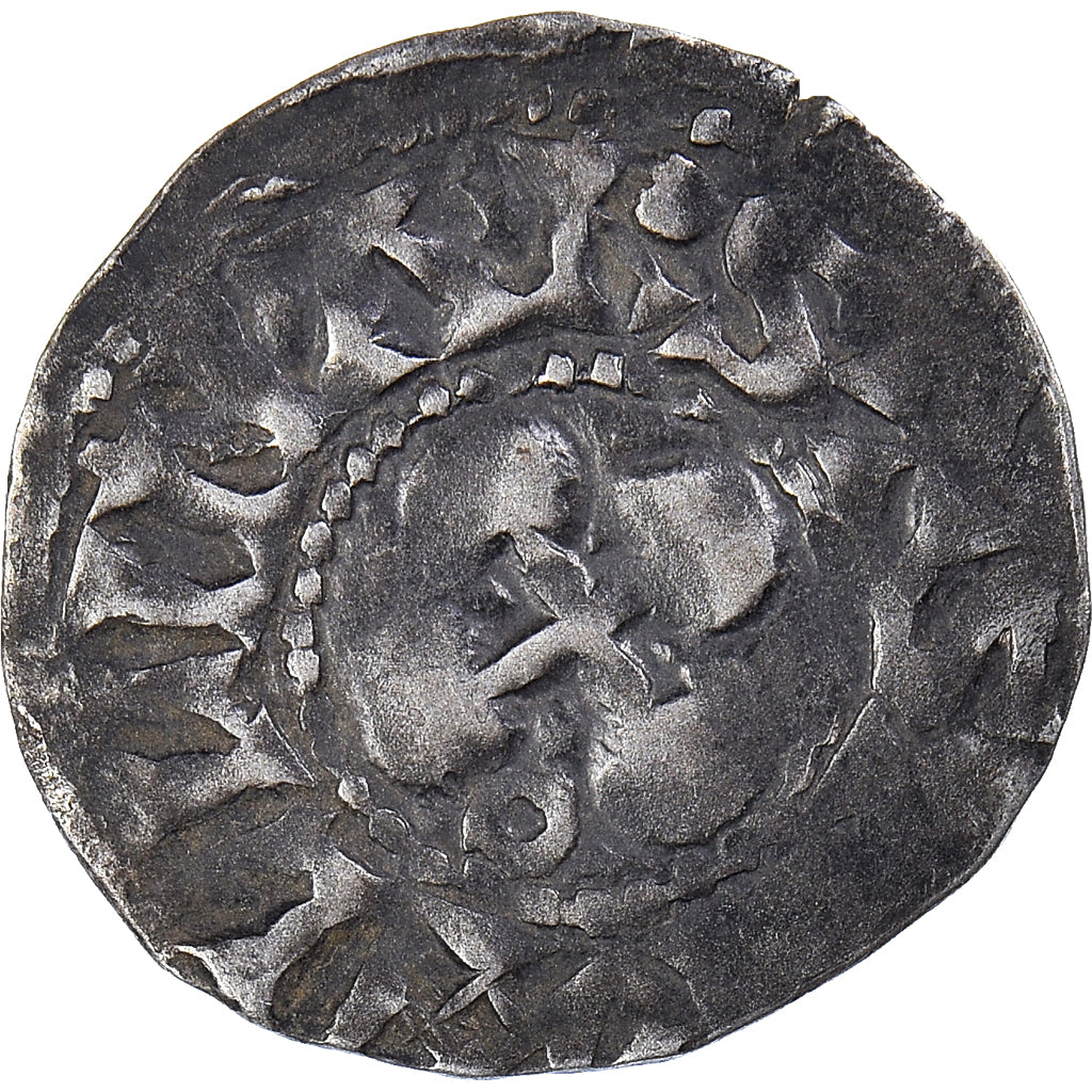 Monnaie, France, Dauphiné, Anonymes, Denier, Valence, TB+, Argent, Boudeau:1021