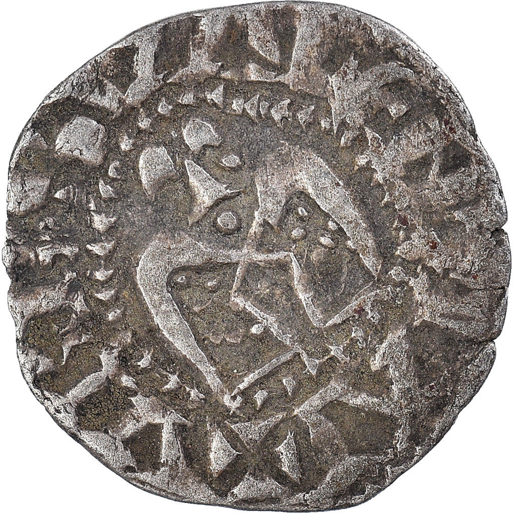 Coin, France, Dauphiné, Anonymous, Denarius, Valence, EF(40-45), Silver