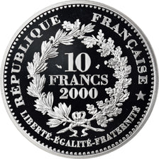 Moneta, Francja, Monnaie de Paris, Denier de Charlemagne, 10 Francs, 2000