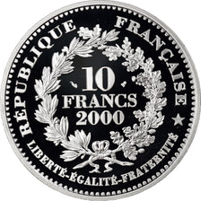 Moeda, França, Monnaie de Paris, Marianne révolutionnaire, 10 Francs, 2000