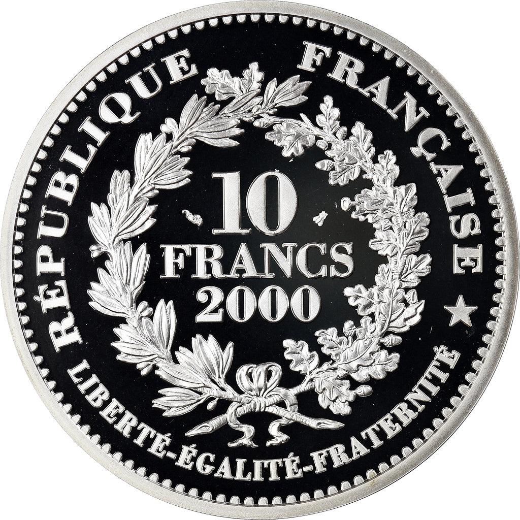 Moeda, França, Monnaie de Paris, Louis d'or de Louis XIII, 10 Francs, 2000
