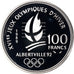 Münze, Frankreich, 1992 Olympics, Albertville, Ice Skating, 100 Francs, 1989
