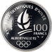 Moneta, Francia, 1992 Olympics, Albertville, Alpine Skiing, 100 Francs, 1989