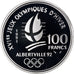 Moneta, Francja, 1992 Olympics, Albertville, Ski Jumping, 100 Francs, 1991