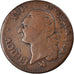 Coin, France, Louis XVI, Sol à l'Ecu, 1791, Rouen, VF(20-25), Copper