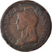 Coin, France, Dupré, Decime, AN 8, Metz, VF(20-25), Bronze, KM:644.2