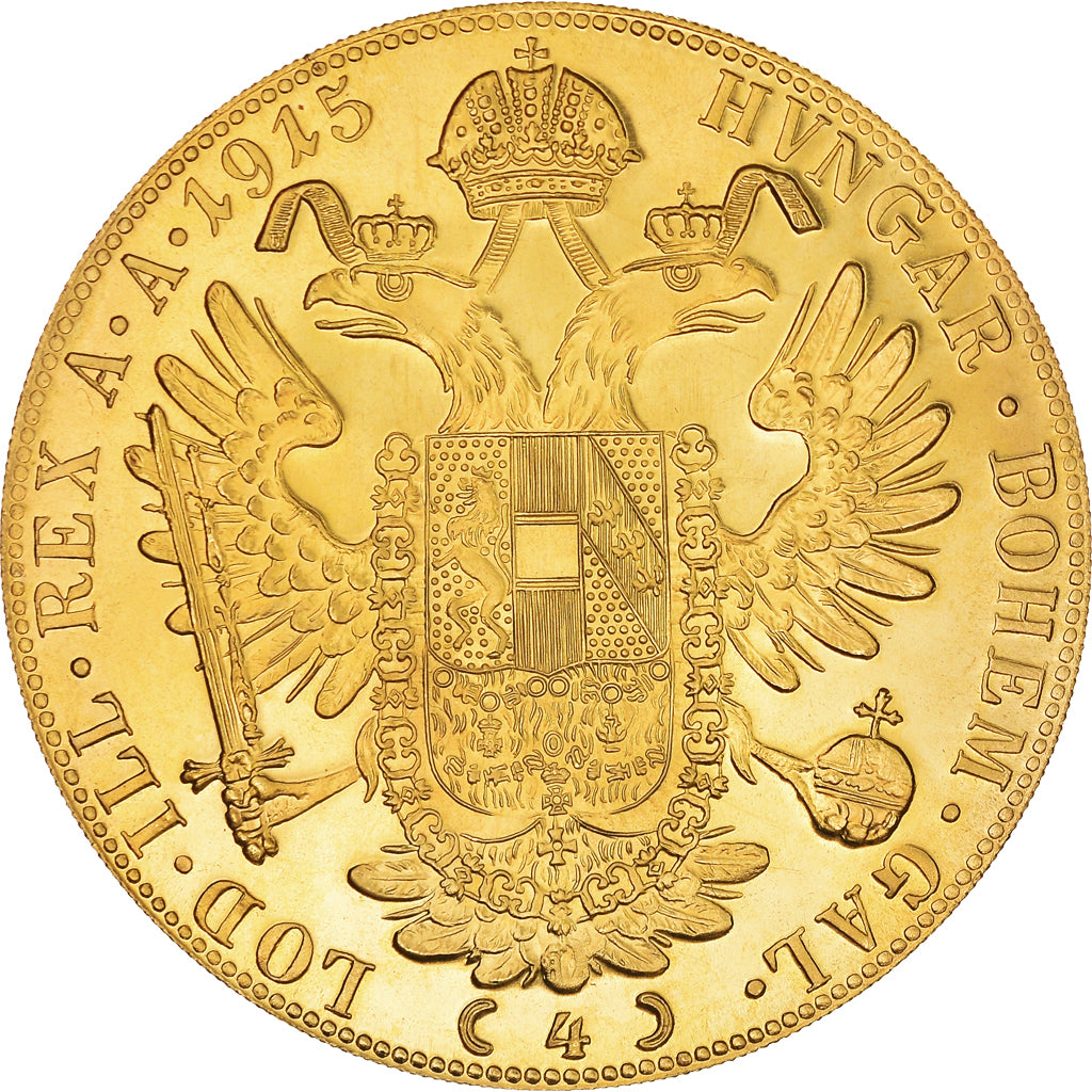Münze, Österreich, Franz Joseph I, 4 Ducat, 1915, Vienne, Official restrike