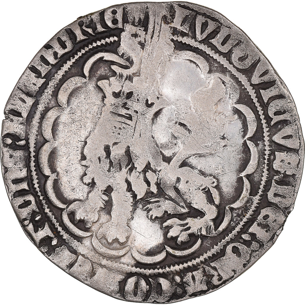 Moneda, Francia, Flanders, Louis II de Mâle, Double Gros dit Botdraeger