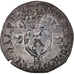 Coin, France, Henri II, Douzain aux croissants, 1552, La Rochelle, VF(30-35)