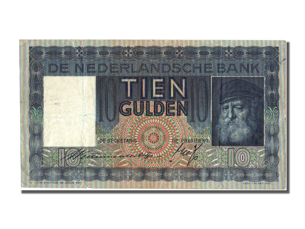 Netherlands, 10 Gulden, 1936, KM #49, 1936-05-23, EF(40-45), JR