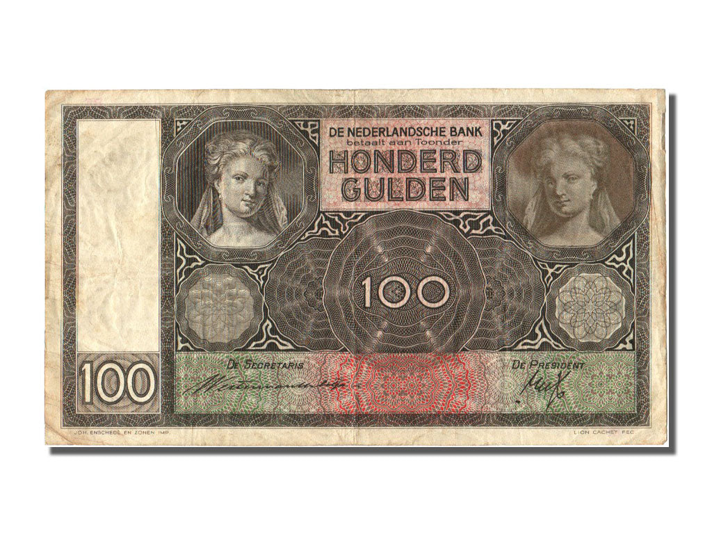 Netherlands, 100 Gulden, 1936, 1936-12-05, EF(40-45), BF
