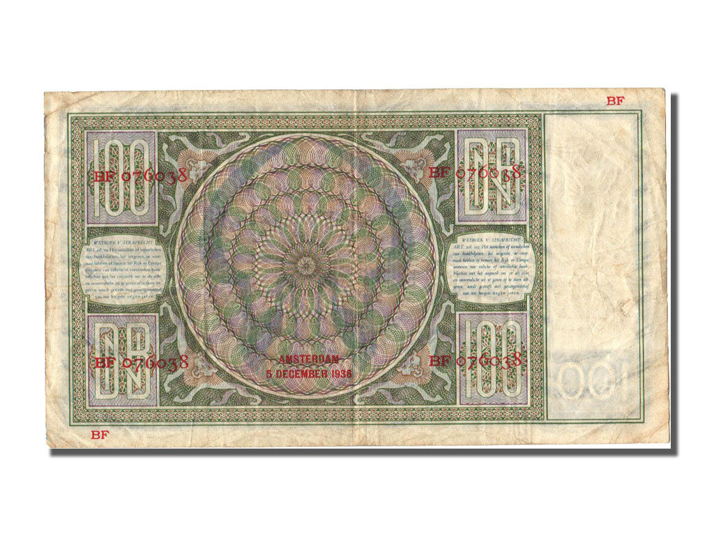 Netherlands, 100 Gulden, 1936, 1936-12-05, EF(40-45), BF
