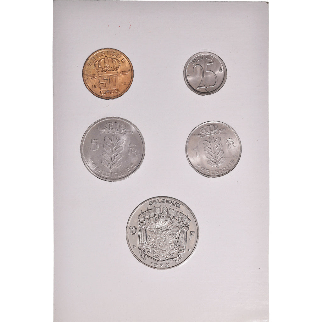 Münze, Belgien, Baudouin I, Set, 1972, BU - Légende française, STGL, (No