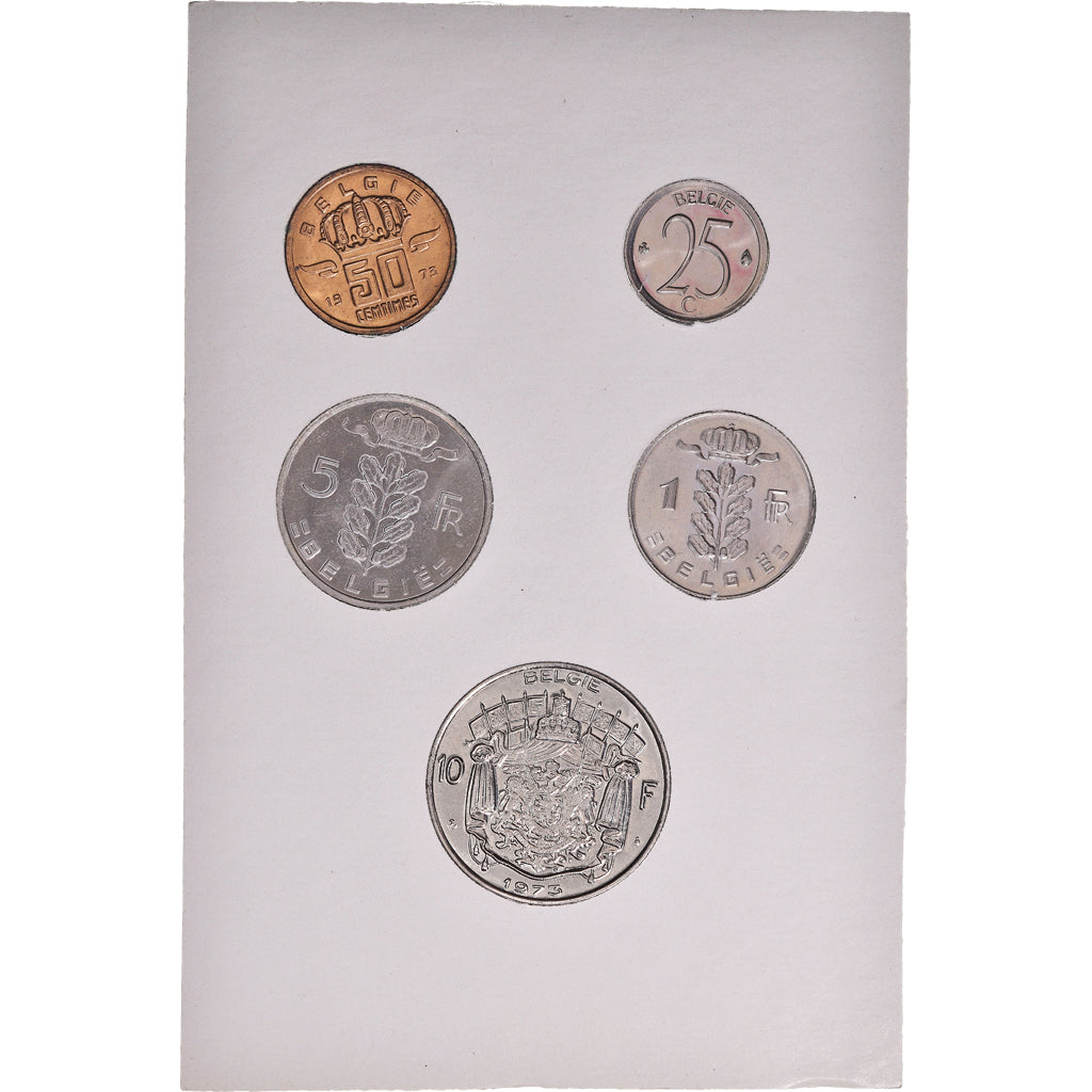 Coin, Belgium, Baudouin I, Set, 1973, BU - Dutch legend, MS(65-70)