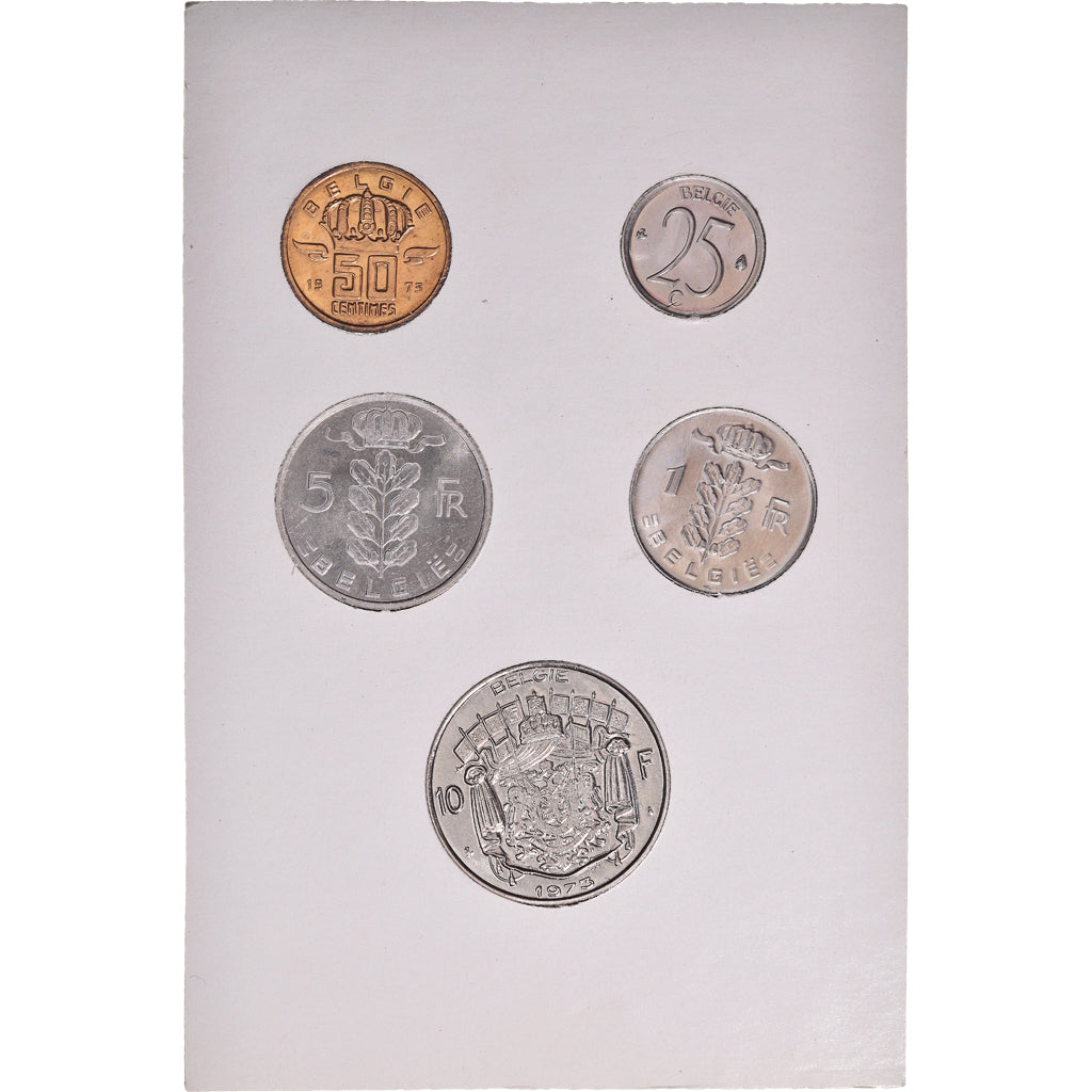 Coin, Belgium, Baudouin I, Set, 1973, BU - Dutch legend, MS(65-70)
