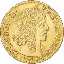 Moneta, Francja, Louis XIII, Louis d'or à la mèche longue, 1641, Paris