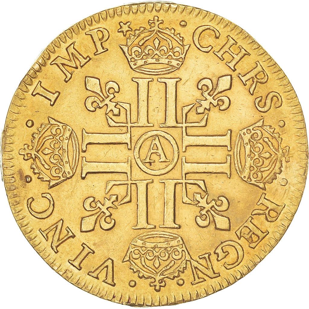 Moneta, Francja, Louis XIII, Louis d'or à la mèche longue, 1641, Paris