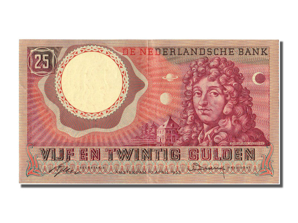 Banknote, Netherlands, 25 Gulden, 1955, 1955-04-10, UNC(60-62)