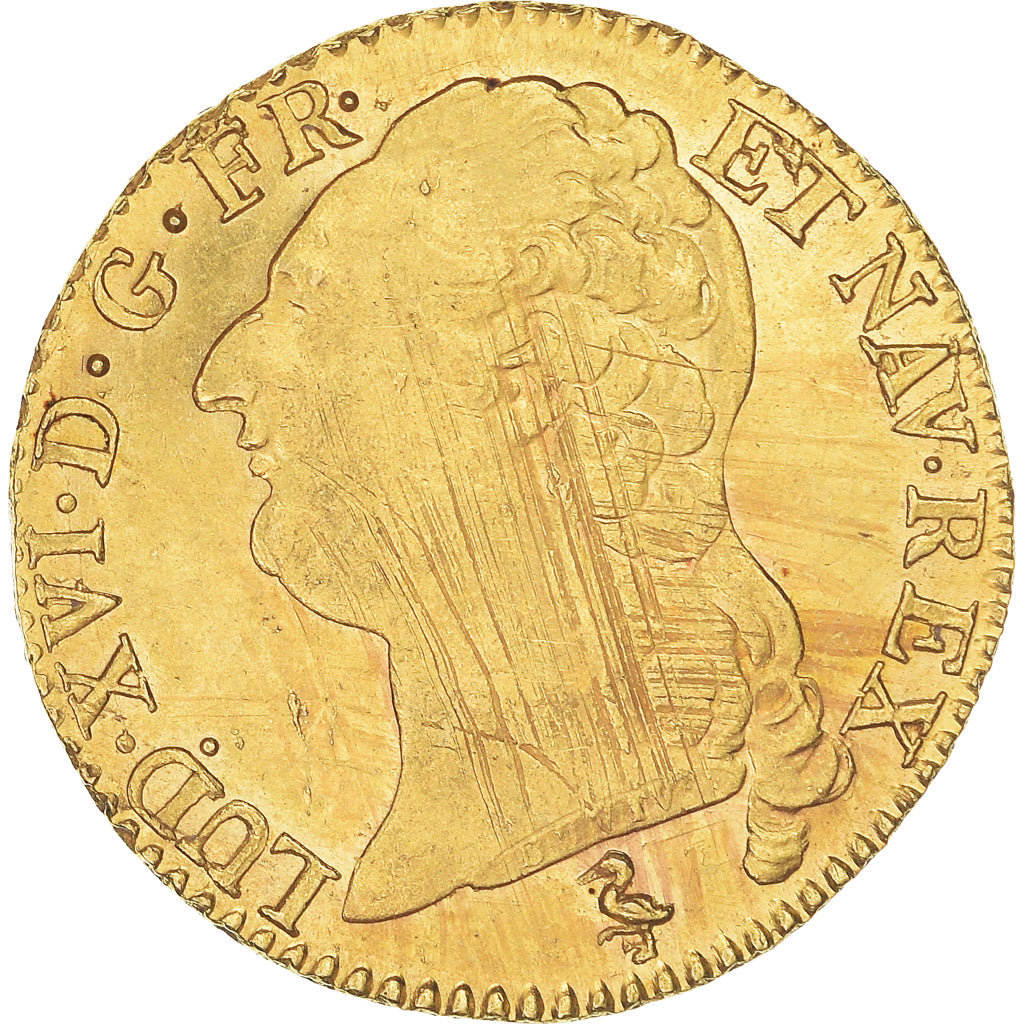 Coin, France, Louis XVI, Louis d'or à la tête nue, 1786, Paris, AU(50-53)