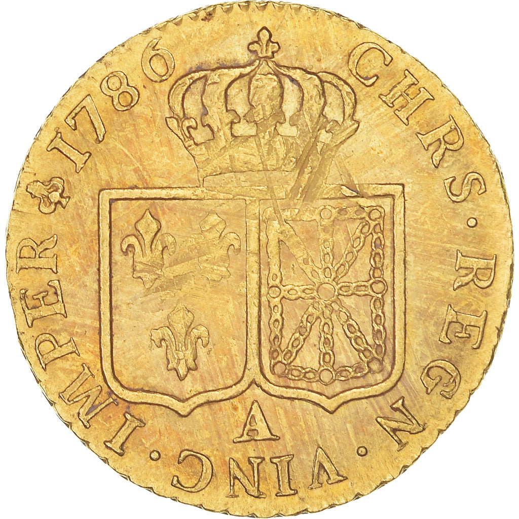 Coin, France, Louis XVI, Louis d'or à la tête nue, 1786, Paris, AU(50-53)