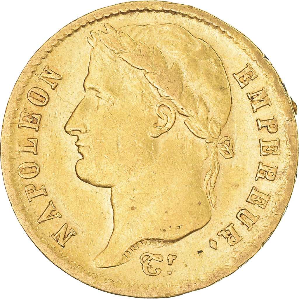 Moeda, França, Napoléon I, 20 Francs, 1813, Paris, EF(40-45), Dourado