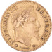 Moneda, Francia, Napoleon III, 10 Francs, 1864, Paris, BC+, Oro, KM:800.1