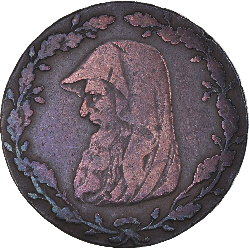 Coin, Great Britain, Wales, Paris Miners, Halfpenny Token, 1791, VF(20-25)