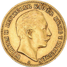 Coin, German States, PRUSSIA, Wilhelm II, 10 Mark, 1896, Berlin, EF(40-45)