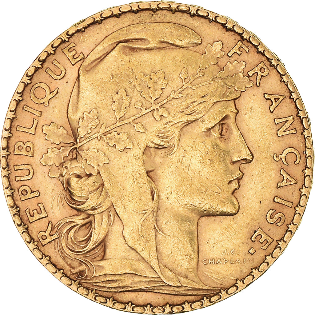 Coin, France, Marianne, 20 Francs, 1900, Paris, EF(40-45), Gold, KM:847