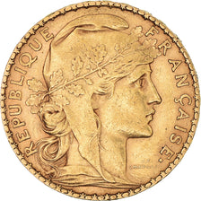 Coin, France, Marianne, 20 Francs, 1900, Paris, EF(40-45), Gold, KM:847