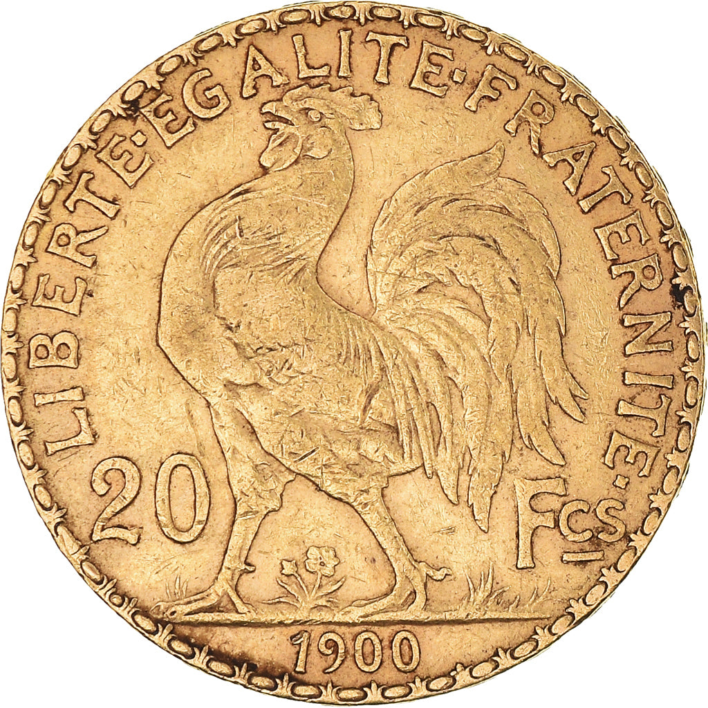 Coin, France, Marianne, 20 Francs, 1900, Paris, EF(40-45), Gold, KM:847