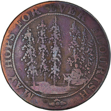 Moneta, Wielka Brytania, Kent, Halfpenny Token, 1794, Lamberhurst, VF(20-25)