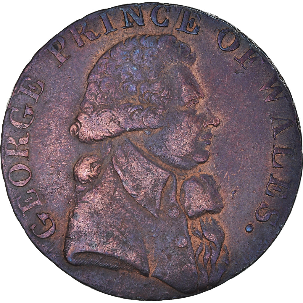 Coin, Great Britain, National Series, Halfpenny Token, Middlesex, EF(40-45)