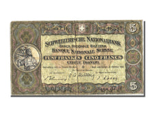 Banknote, Switzerland, 5 Franken, 1947, 1947-10-16, EF(40-45)