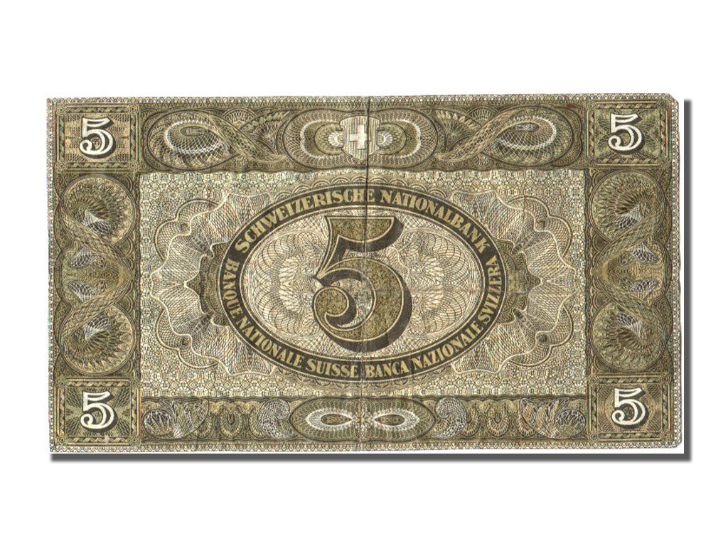 Banknote, Switzerland, 5 Franken, 1947, 1947-10-16, EF(40-45)