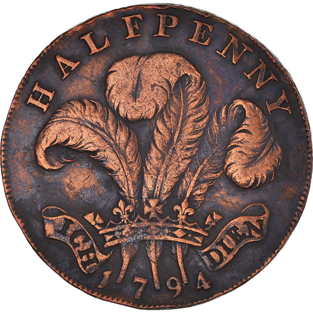 Coin, Great Britain, National Series, Halfpenny Token, 1794, Middlesex