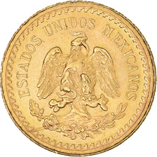 Münze, Mexiko, 2-1/2 Pesos, 1945, Mexico City, VZ+, Gold, KM:463