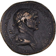 Moneta, Trajan, Sesterzio, 114-117, Rome, BB, Bronzo, RIC:672