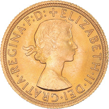 Munten, Groot Bretagne, Elizabeth II, Sovereign, 1964, UNC-, Goud, KM:908