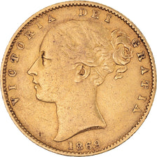 Moeda, Grã-Bretanha, Victoria, Sovereign, 1869, London, Die number 34