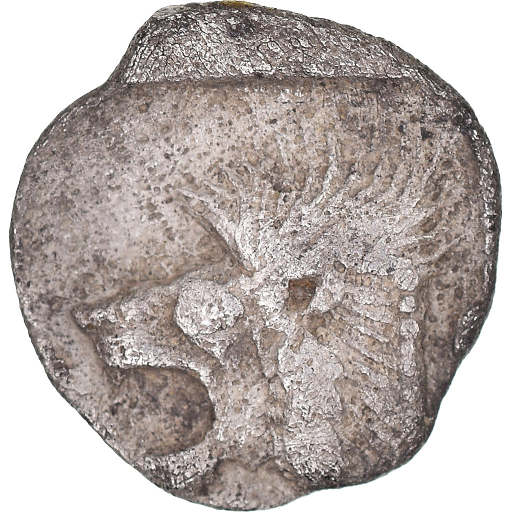 Moneta, Myzja, Obol, 450-400 BC, Kyzikos, EF(40-45), Srebro, SNG-France:377-8