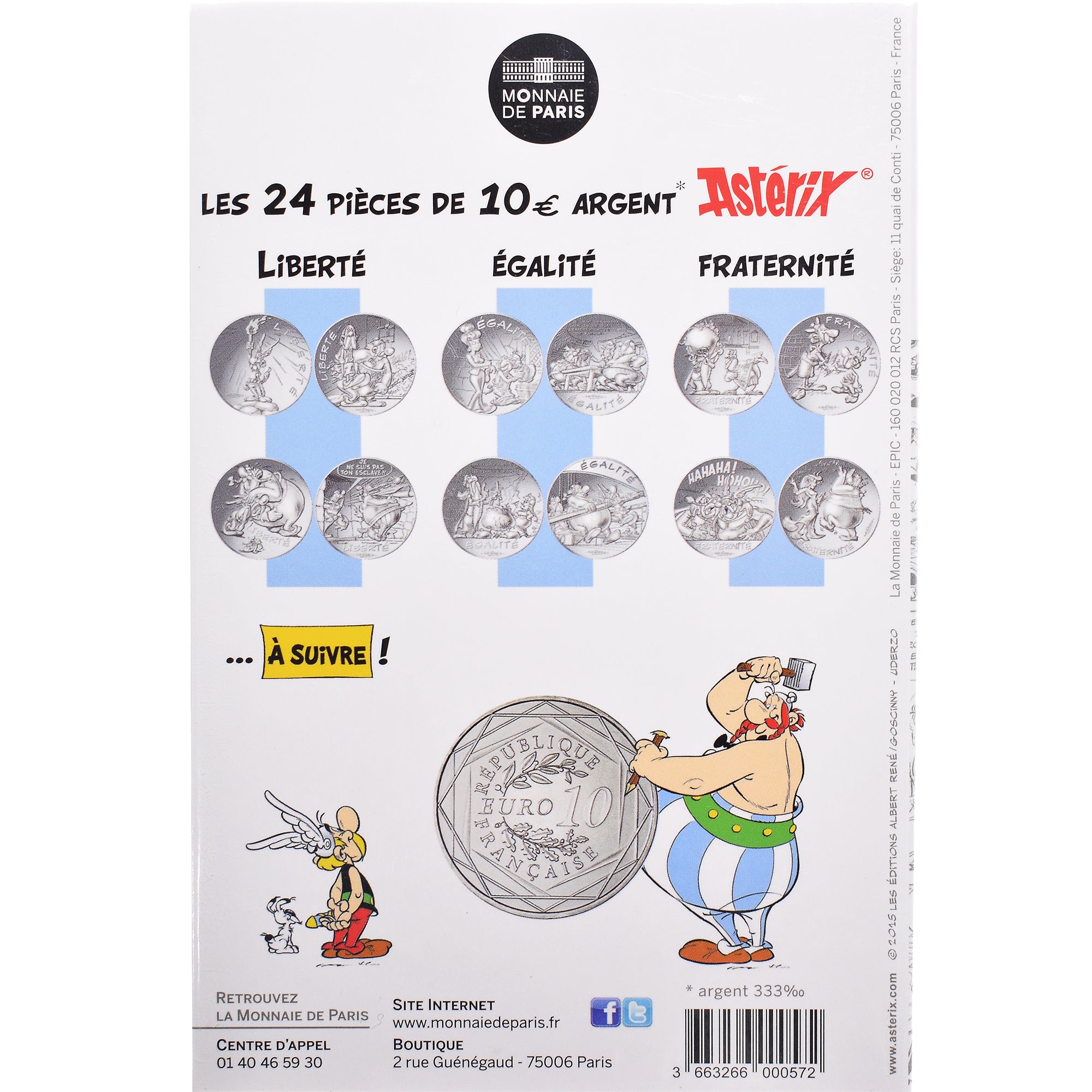 France, Monnaie de Paris, 10 Euro, Astérix Fraternité (Astérix chez les bretons)