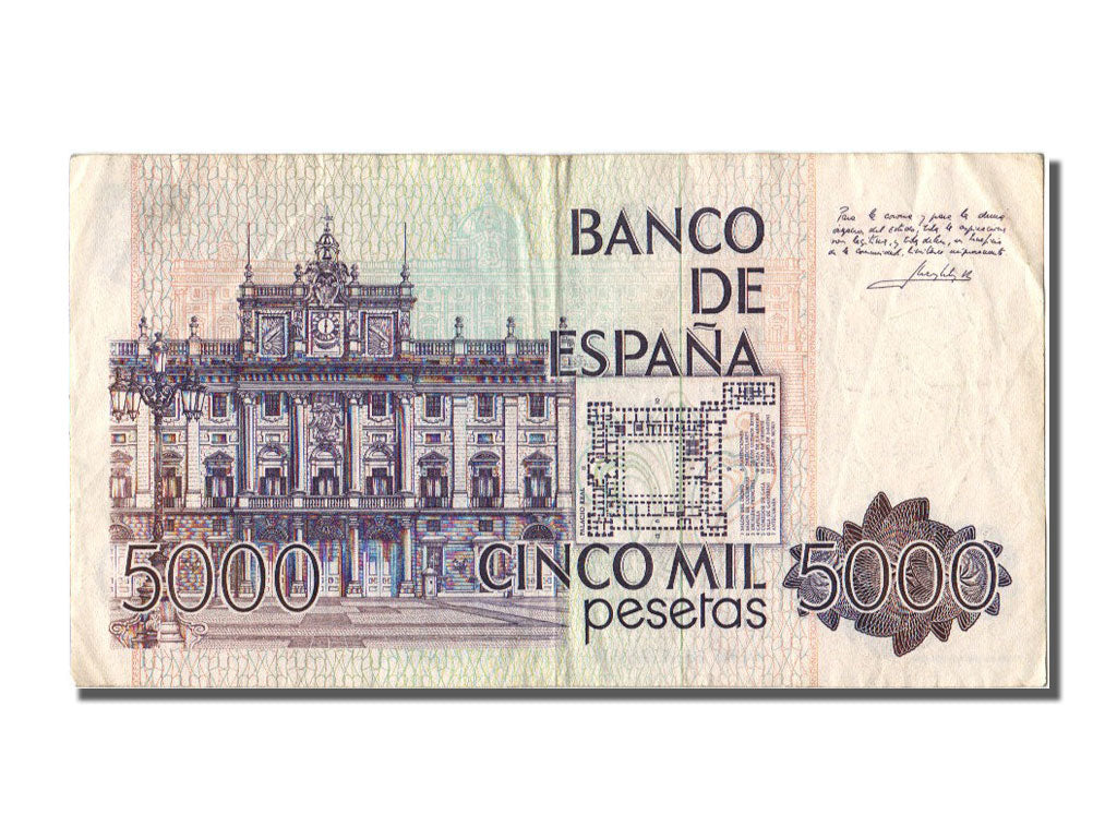 Spain, 5000 Pesetas, 1979, KM #160, 1979-10-23, EF(40-45), J